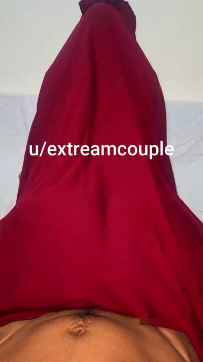 My hijabi wife on cowgirl