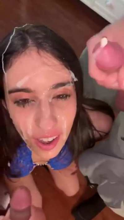 Cum on face