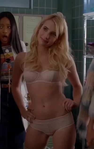 Emma Roberts ' cute and tight body.