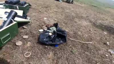 Ukrainian mortar crew in action near Kherson region.