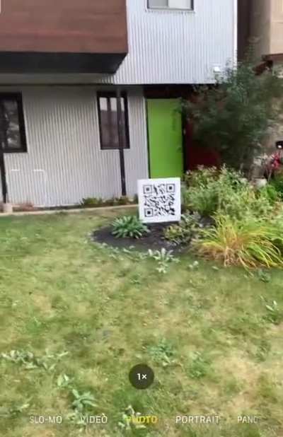 Took my dog for a walk and saw a QR code…