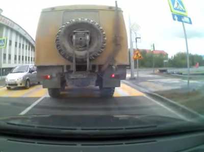 Not in a car, but idiots nonetheless