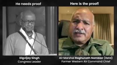 Air Marshal Raghunath Nambiar (Retd), former Western Air Command chief responds on Congress leader Digvijaya Singh's “surgical strike proof” comment.