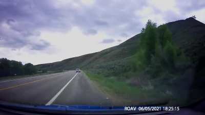 Thought I was going to see a head-on collision, but what happened was way better.