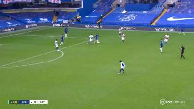 Chilwell handling pressure on the edge of his own box