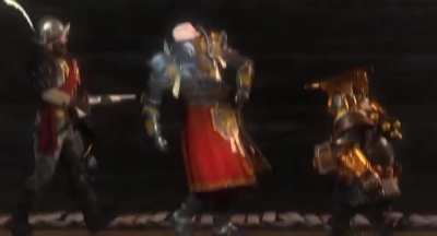Warrior Priest mains entering the lobby