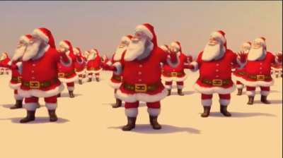 Santa vibin to new Pekora BGM Christmas remix.