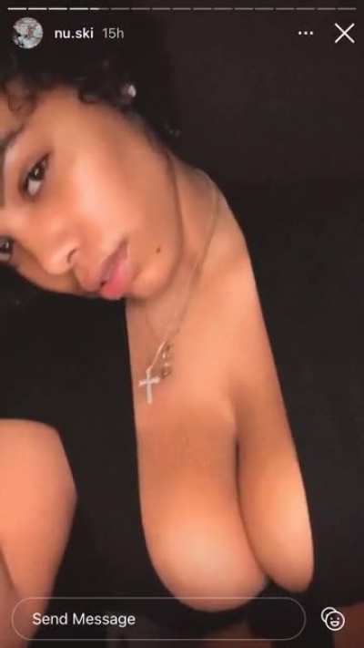 She knows we wanna see her titties & she loves it