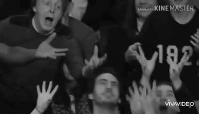 Paul McCartney doesn't get his t-shirt