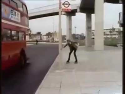Michael Crawford elected to do all his own madcap stuntwork in the 1973 British comedy series 