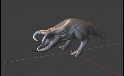 A friend IK'd an upcoming Bullsquid model I'm doing. This was necessary :~] (serious renders in comments)