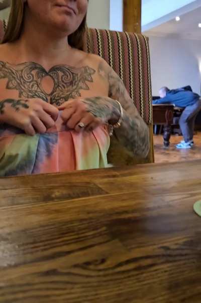 Would u mind if u were at the next table