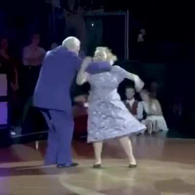He is 94 and she is 91 - they still have the moves!!