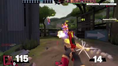 How to deactivate an ubered direct hit soldier
