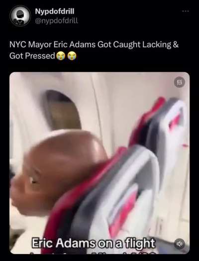 Eric adams got pressed😭