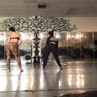 Dancing with friend