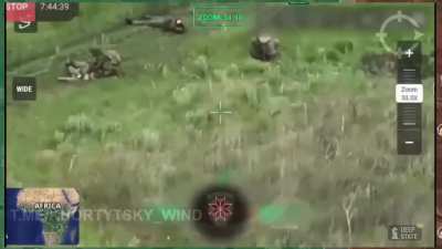 Russian BMP with a landing force destroyed north of Ivanivka.