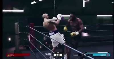 Deontay Wilder vs Oleksandr Usyk fight in the game 