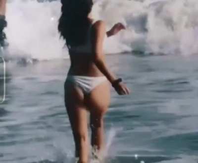 Bela goes for a dip
