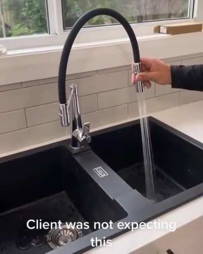 Testing out the new faucet