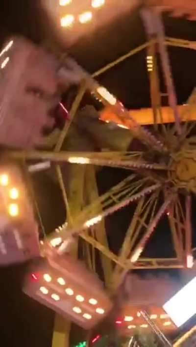 Girl falls from pendulum ride