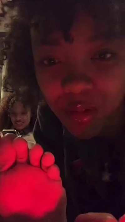 Pt 2 the other girl shows her feet