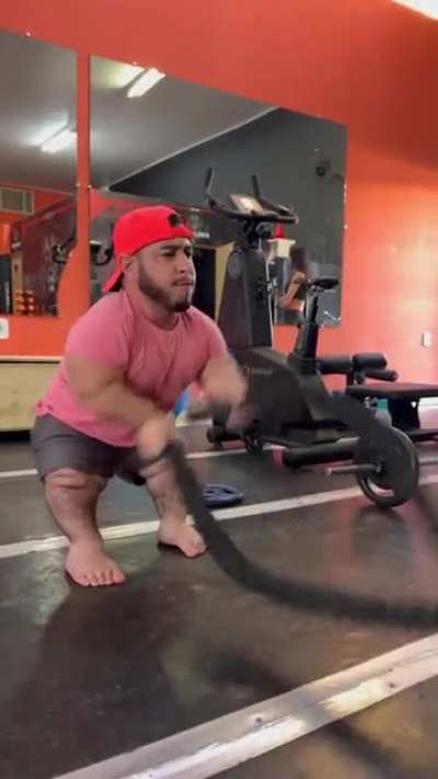 Little guy working out