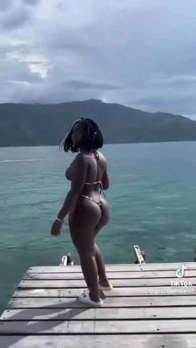 Dark skin beauty