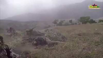 (18+) PKK Rebels Attack Turkish Soldiers At Extremely Close Range (POV)