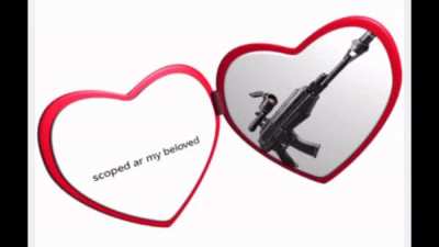 me when i find a scoped ar: