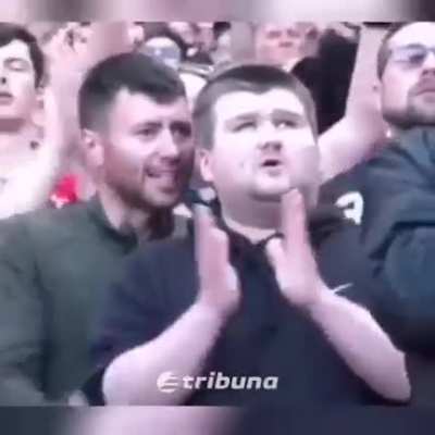 Narrating the entire game to his blind best friend