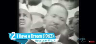 Really glad to see WatchMojo finally updated their “greatest speeches of all time” list