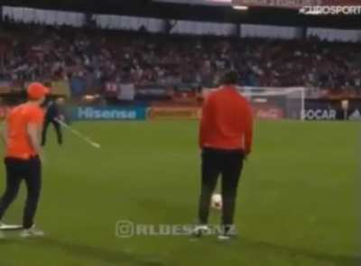 Kicking the ball