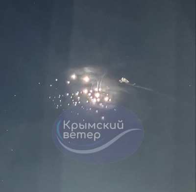 Video of Russian air defence, sounds of explosions, air raid siren and aftermath on the ground in Crimea, Sevastopol (occupied since 2014) / 23.03.2024