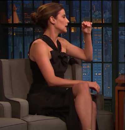 Cobie in a sexy dress