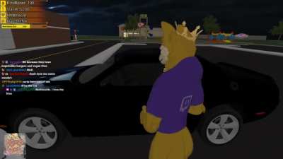 Dingo gets spooked.
