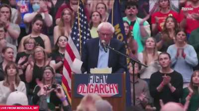 Sanders: Our conservative friends say, “We support the Constitution.” Well, if you support the Constitution, you don’t throw people into detention centers in El Salvador.