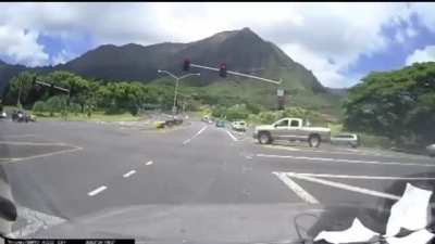 Blasting through a red light