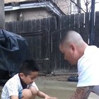 Trying to catch a bird