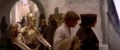 In some scenes from Star Wars (1977), one R2 would exit frame and a different R2 would enter; this created the illusion that the slower R2 was keeping up with the rest of the cast