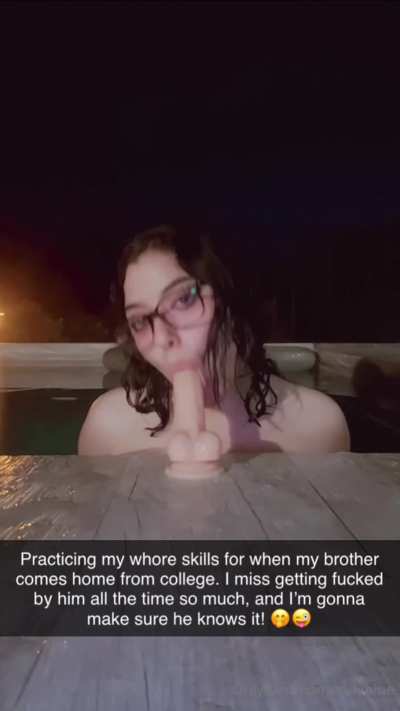 Practice makes perfect when you’re a slut for your brother!
