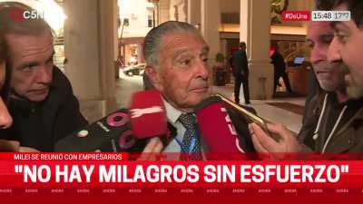 Eduardo Eurnekián le respondió a Milei luego de que el Presidente le haya pedido a los empresarios 