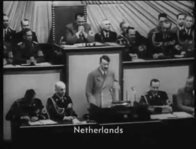 Hitler hamming it up.