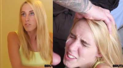No Longer Arogant With Dick Aimed At Her Face...