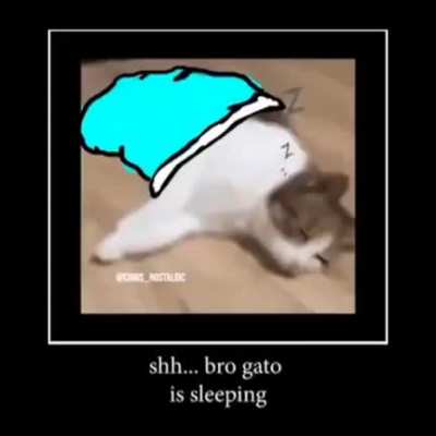 Just let him sleep :)