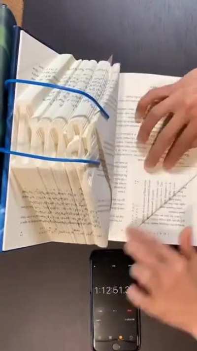 Book Folding Time lapse - imagine