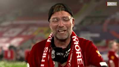 Klopp we are champions of England, Europe and the World