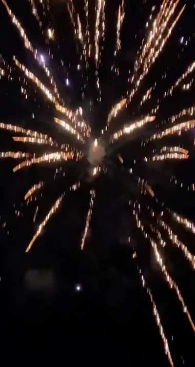 I love my neighbors scream after setting off fireworks