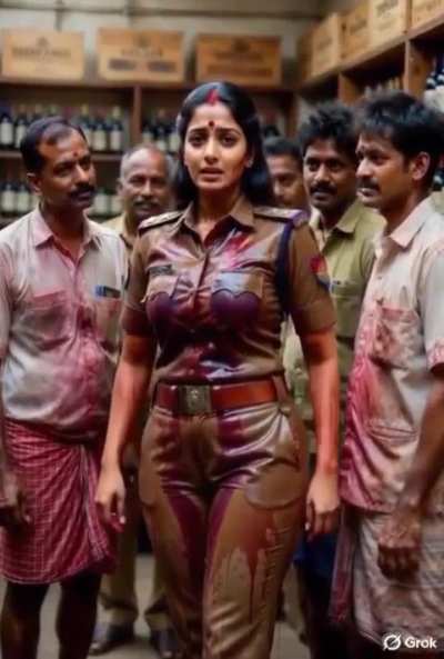 Ek bebas ma , ek bebas police wali (part 4 ) (daru ki dukan me raid )