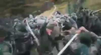 Indian and Chinese armies resolving their border issues ( temporarily) [ undated video, not from the recent clash of Dec 9]